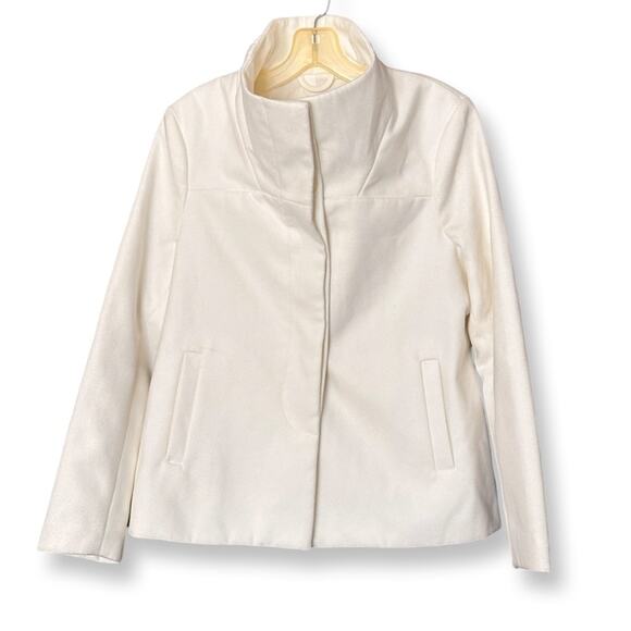 Old Navy Winter White Fleece Coat - Picture 1 of 7